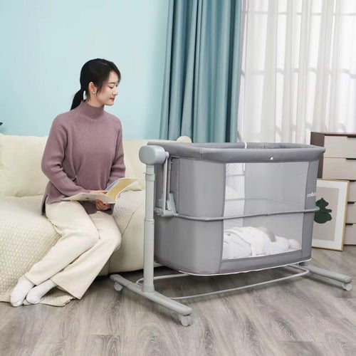 سرير جانبي كهربائي + محبس اطفال