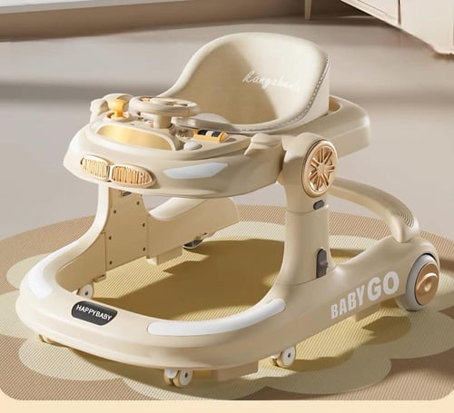 مشاية أطفال كلاسيكية وأنيقة بإضاءة وموسيقى