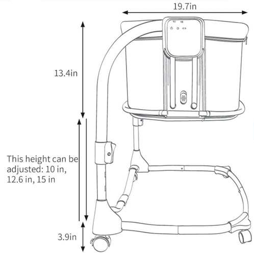 سرير جانبي كهربائي + محبس اطفال