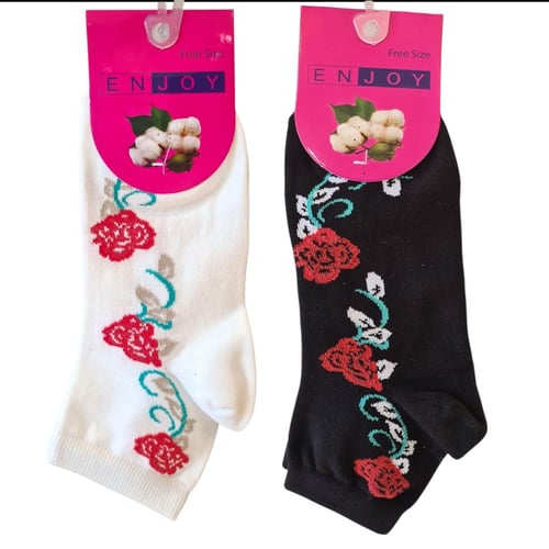 جوارب نسائية شبابية قصيرة ( درزن )
