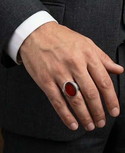 عقيق يماني ( صياغة عارف )