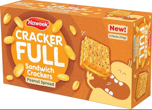 بسكويت كراكر بحشوة الفول السوداني 5*115جم