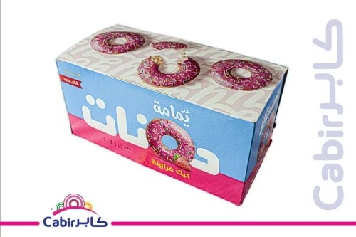 كيك يمامة دونات بالفراولة 12*40 جم