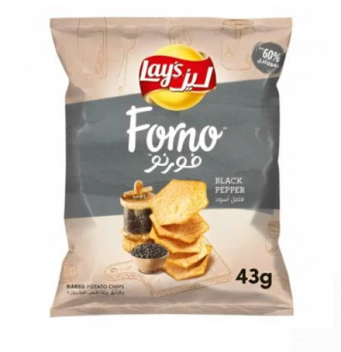 ليز فورنو شيبس بطعم الفلفل الاسود صغير43g*18