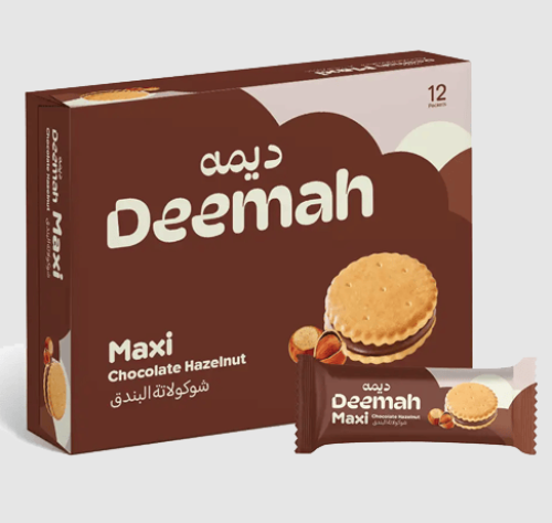 ديمة ماكسي شوكولاتة بالكريمة 12*25 جم