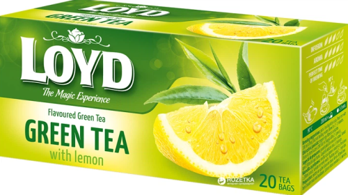 شاي لويد اخضر باليمون 20 كيس