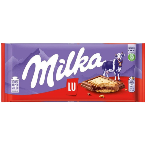 ميلكا LU بالحليب مع بسكويت مملح 87 جم