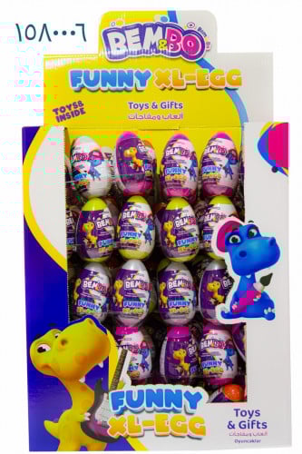 حلوي بيض بيمبو العاب ومفاجات ستاند