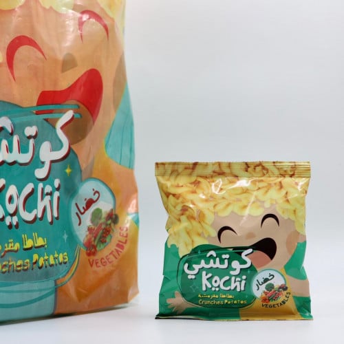كوتشي بطاطس مقرمشة بالخضار