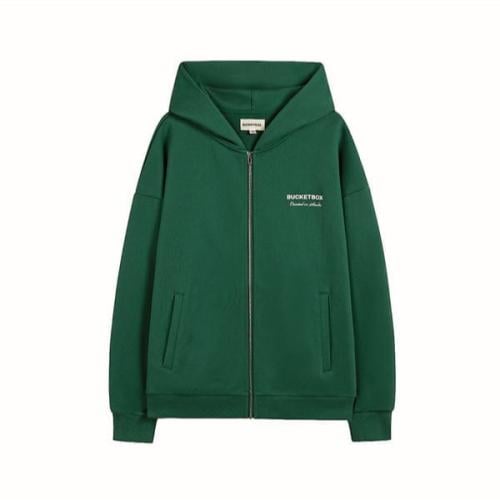Basic Logo Green Zipper