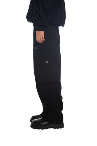 Washed Black Cargo Pants
