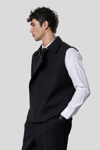 Woolborne Black Vest (FW09)