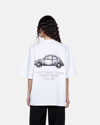 Oversized T-Shirt With Car Design