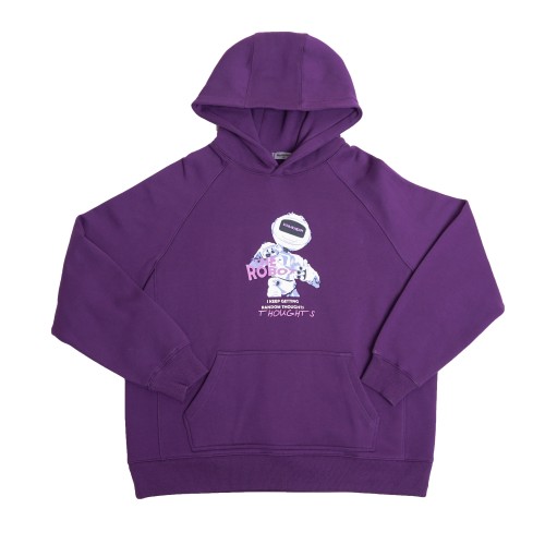 ROBOT DARK PURPLE HOODIE