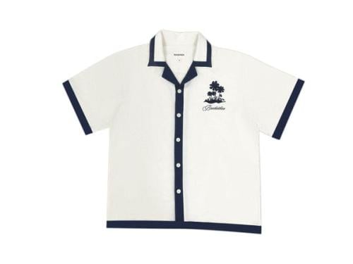 Two- Color Linen Shirt