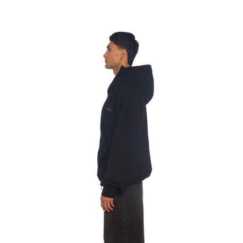 Zip-up Washed Black Sweatshirt