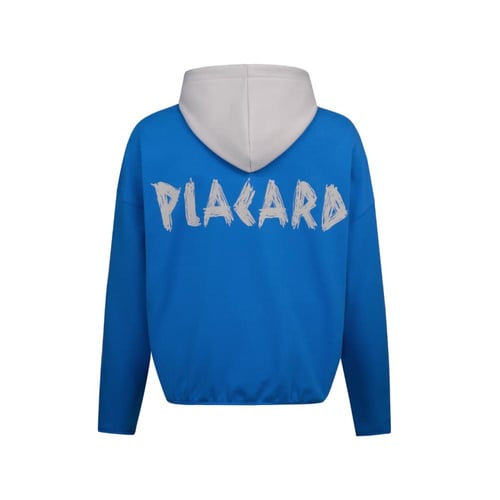 Oversized Hoodie in Blue & Grey