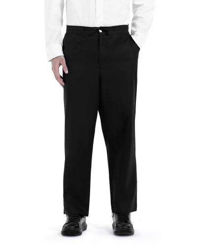 Linen Black pant (Logo Back Pocket)
