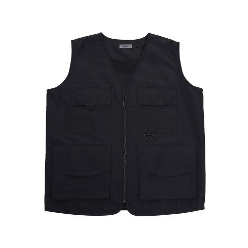 BLACK CARGO VEST