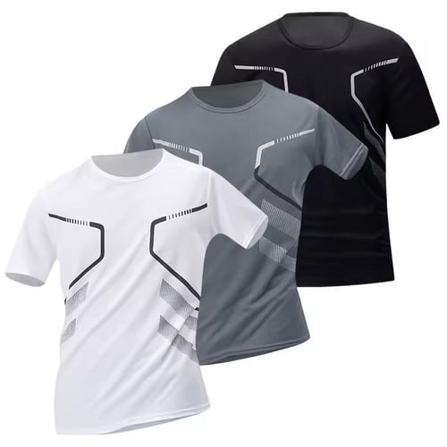 Men's printed piece for all seasons with short sle...