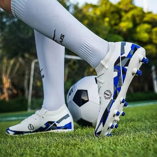 Men's football shoes with long studs for outdoor s...