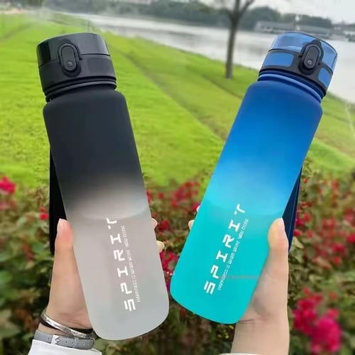 1 liter bottle of sports water, large capacity, le...