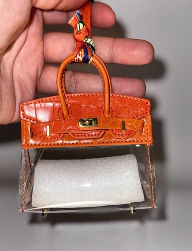 مايكرو Birkin شفاف كروكو