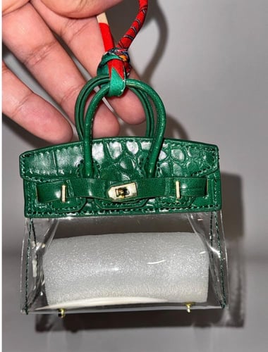 مايكرو Birkin شفاف كروكو