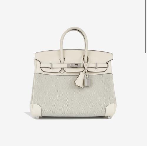 Birkin Toile- أبيض