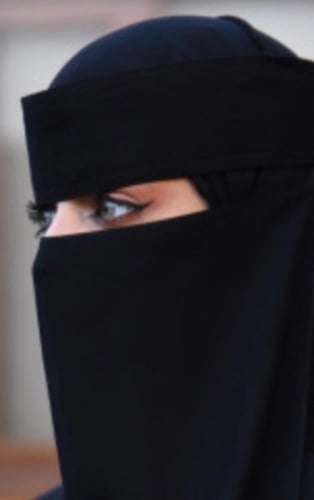 نقاب بدون مقوى مطاط قصير