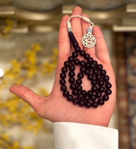 سبحة بكلايت بلجيكي كحلي داكن