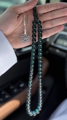 سبحة زعفران | تركواز حرباء