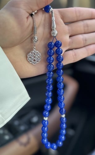 سبحة عقيق ازرق