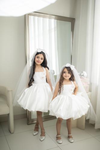 فستان انيق ابيض