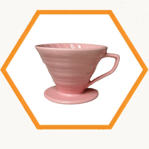 أداة التقطير V60 سيراميك وردي