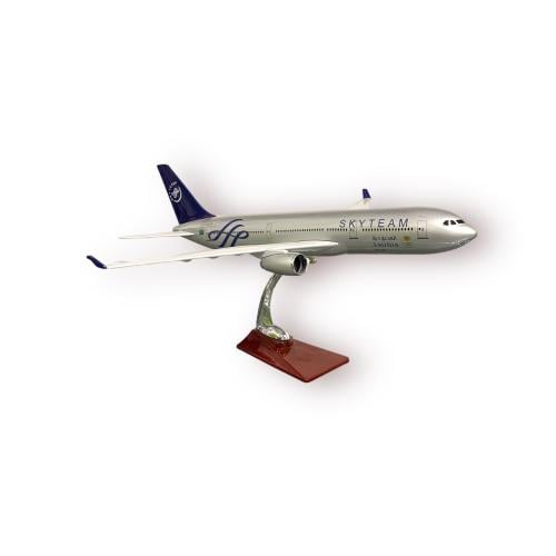 مجسم طائرة الخطوط السعودية بشعار sky team