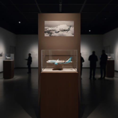 مجسم طائرة " طيران ناس -flynas" - بهوية فنية مبتكر...