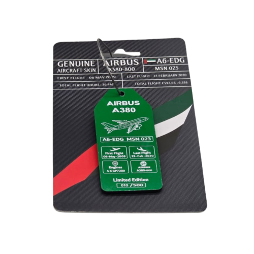 ميدالية هيكل الطائرة حقيقية - طراز " Airbus A380 "...