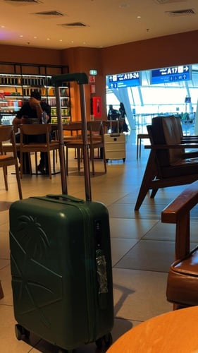 حقيبة سفر بشعار الخطوط السعودية