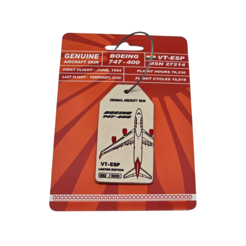 ميدالية هيكل الطائرة حقيقية - طراز " Boeing 747-40...