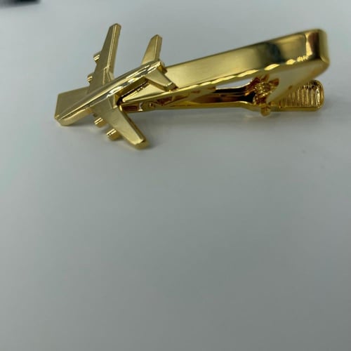 مشبك كرفته شكل طياره - ذهبي