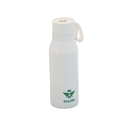 حافظة بشعار الخطوط السعودية - أبيض