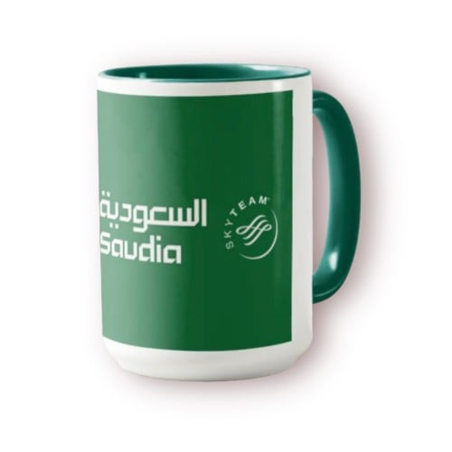 كوب بشعار الخطوط السعودية