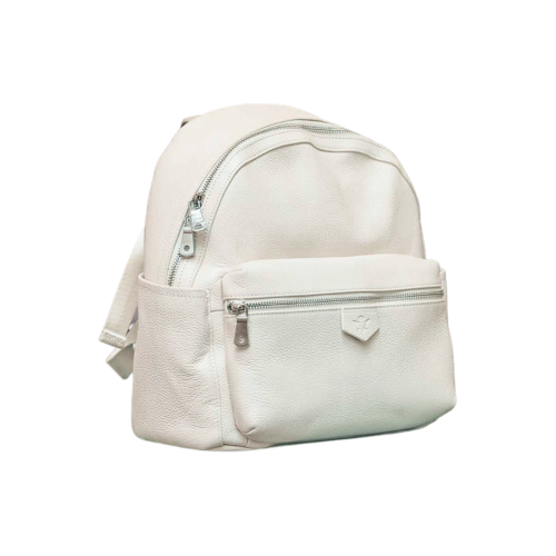 حقيبة ظهر جلدية الخطوط السعودية - أبيض