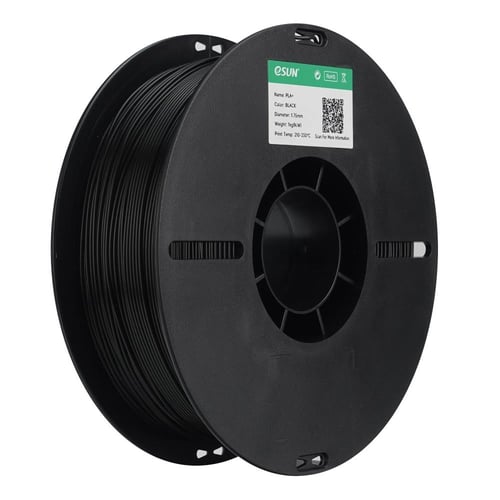 eSUN PLA+ (Black) 3D Filament 1.75Ø, 1kg