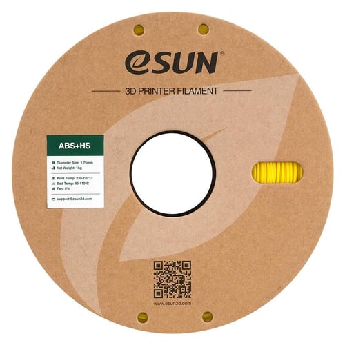 eSUN ABS+ HS (Yellow) 3D Filament 1.75Ø, 1kg