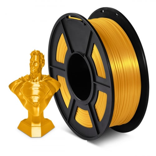 SUNLU Silk PLA+ (Light Gold) 3D Printing Filament...