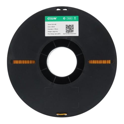eSUN PLA+ HS (Gold) 3D Filament 1.75Ø, 1kg