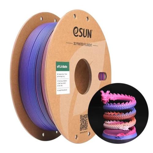 eSUN ePLA-Matte Rainbow (Fruit Candy) 3D Filament...
