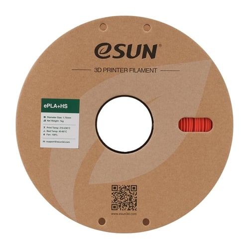 eSUN PLA+ HS (Red) 3D Filament 1.75Ø, 1kg